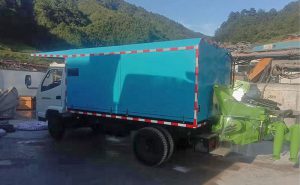 中交一公局车载混凝土湿喷机施工现场